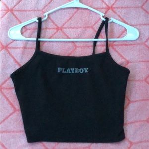 Playboy Cropped Tank Top